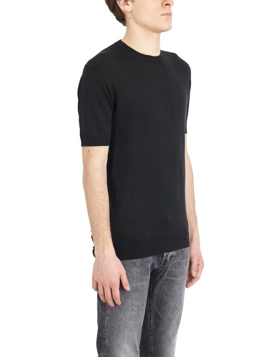 25SS 다니엘알렉산드리니 반팔 티셔츠 LDA1SS25M013101 Black - DANIELE ALESSANDRINI