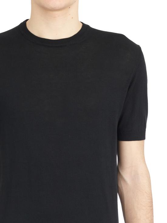 25SS 다니엘알렉산드리니 반팔 티셔츠 LDA1SS25M013101 Black - DANIELE ALESSANDRINI