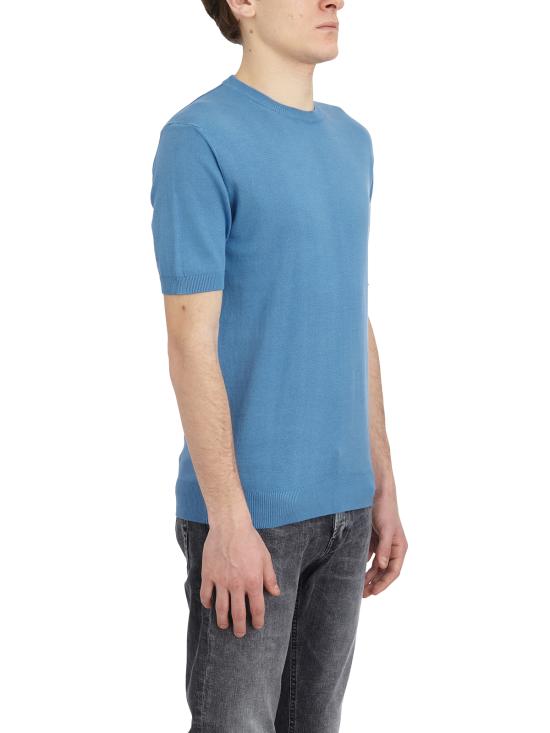 25SS 다니엘알렉산드리니 반팔 티셔츠 LDA1SS25M013575 Blue - DANIELE ALESSANDRINI