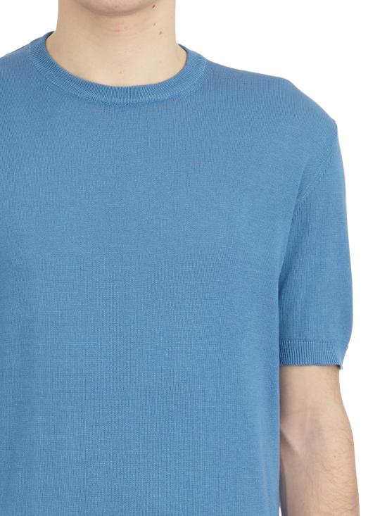 25SS 다니엘알렉산드리니 반팔 티셔츠 LDA1SS25M013575 Blue - DANIELE ALESSANDRINI