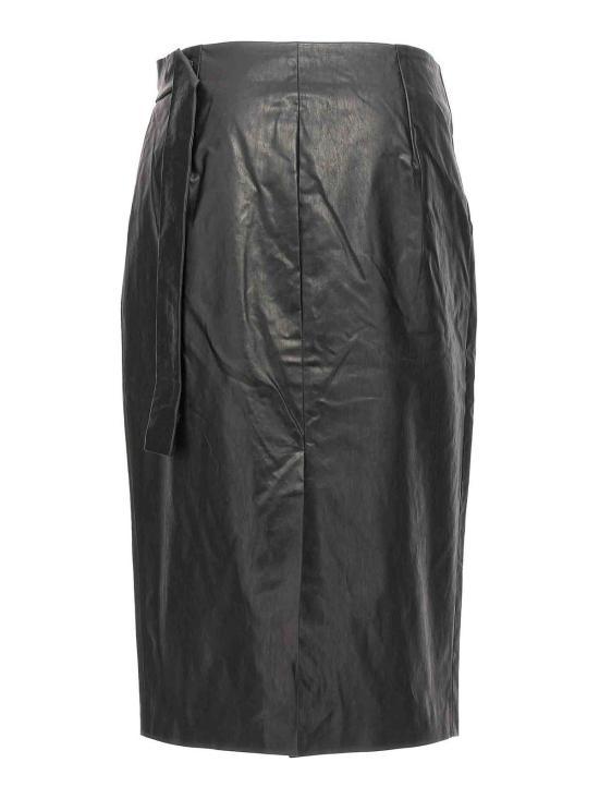  카슬 미디 스커트 R29100001 Black - KASSL