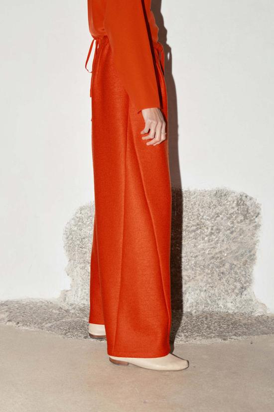  다두라 스트레이트 팬츠 다투라 알파카 울 유도 팬츠 라바 - DATURA