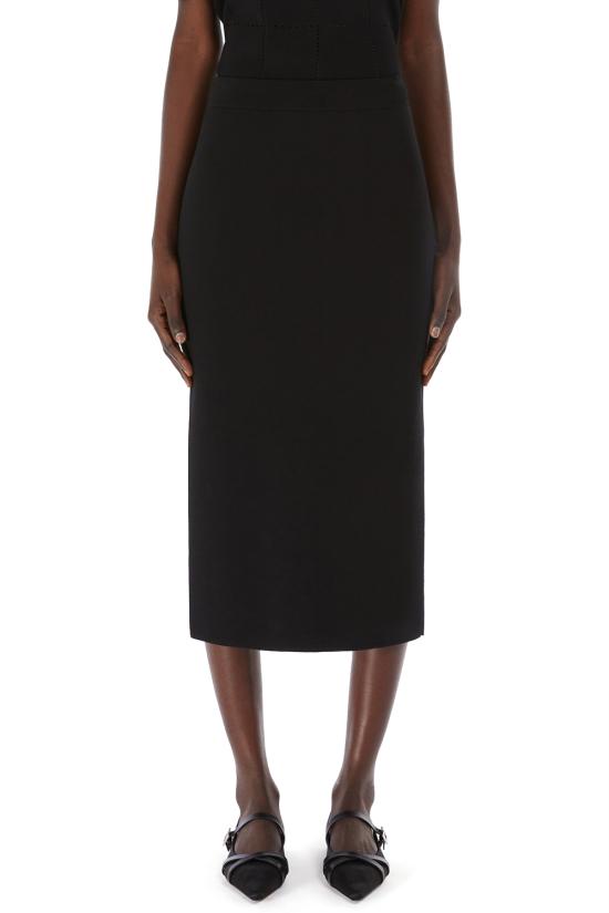 25SS 막스마라 미디 스커트 2511301029600 004 Black - MAX MARA