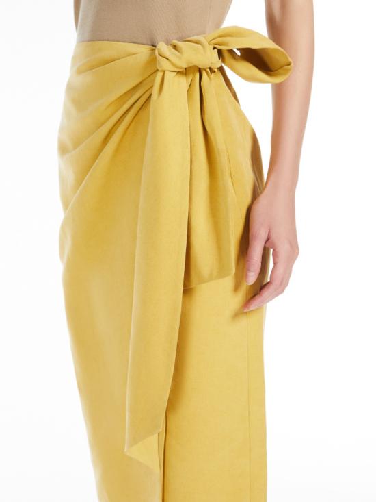 25SS 막스마라 미디 스커트 2511101032600 006 Yellow - MAX MARA