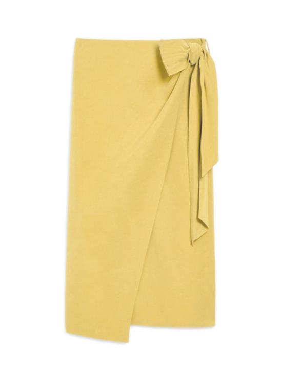 25SS 막스마라 미디 스커트 2511101032600 006 Yellow