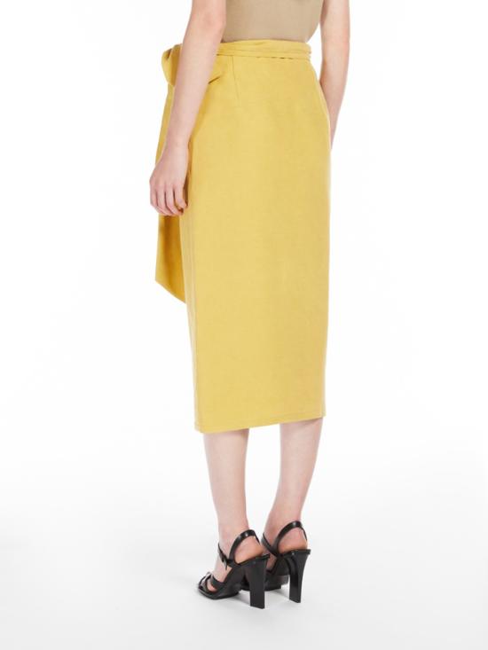 25SS 막스마라 미디 스커트 2511101032600 006 Yellow - MAX MARA