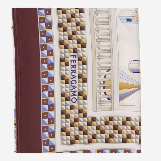 25SS 살바토레 페라가모 머플러/스카프 310197STONEBORDEAUX Red - SALVATORE FERRAGAMO