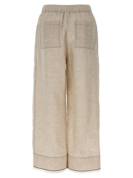 25SS 브루넬로 쿠치넬리 스트레이트 팬츠 MM633HD669C200 Beige - BRUNELLO CUCINELLI