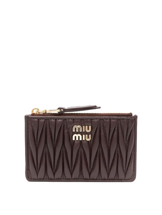  미우미우 지갑 5MB06M2FPPF0NBL Brown