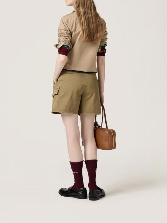  미우미우 셔츠 MK1917SOOO10RGF0241 Light Brown - MIU MIU