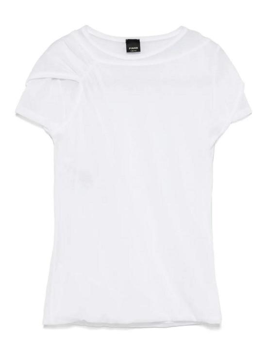  핑코 반팔 티셔츠 104654A2CLZ04 White