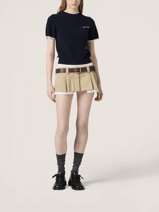  미우미우 스웨터 MMLA56SOOO16ONF0960 Blue - MIU MIU