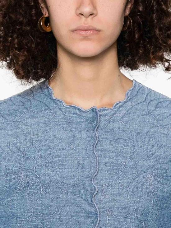  에르마노 설비노 자켓 D460B307FRQ94037 Blue - ERMANNO SCERVINO