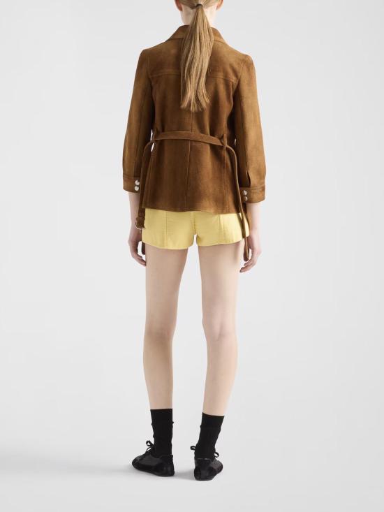  프라다 숏팬츠 P280ISOOO16L5F0010 Yellow - PRADA