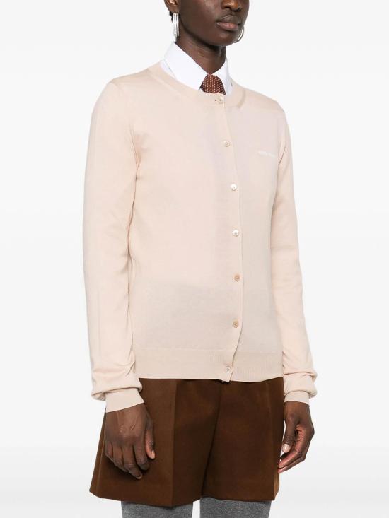  미우미우 가디건 MMF878SOOO13KWF0627 Beige - MIU MIU