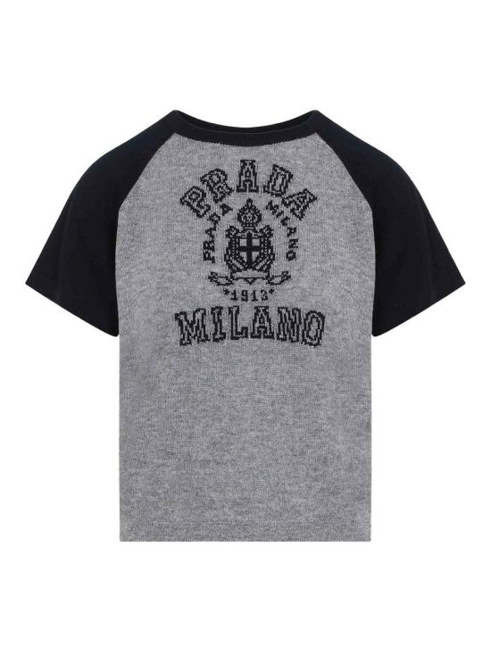  프라다 반팔 티셔츠 P24N2CSOOO16M0F0MZQ Grey