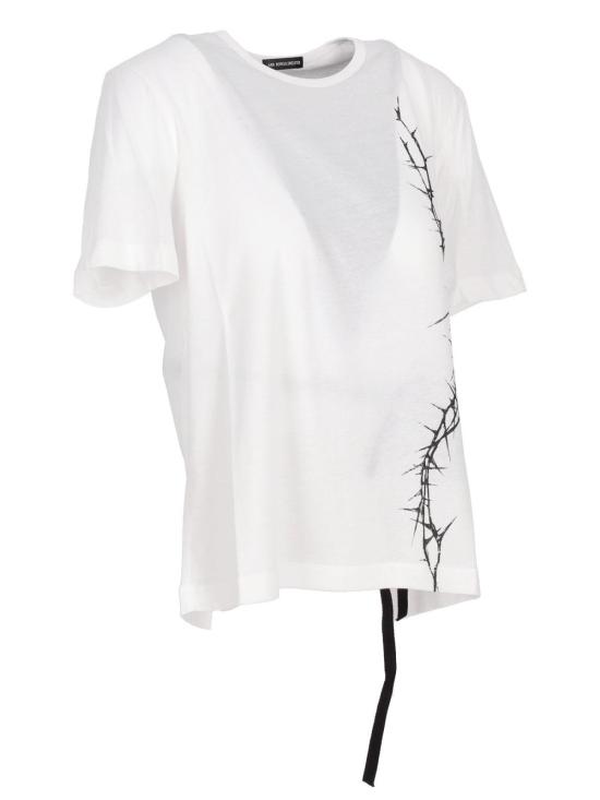  앤 드뮐미스터 반팔 티셔츠 B0012324FA206001 White - ANN DEMEULEMEESTER