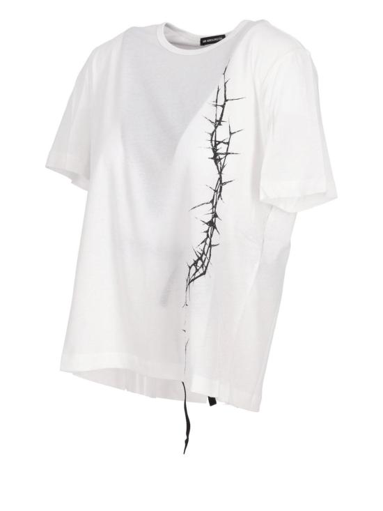  앤 드뮐미스터 반팔 티셔츠 B0012324FA206001 White - ANN DEMEULEMEESTER