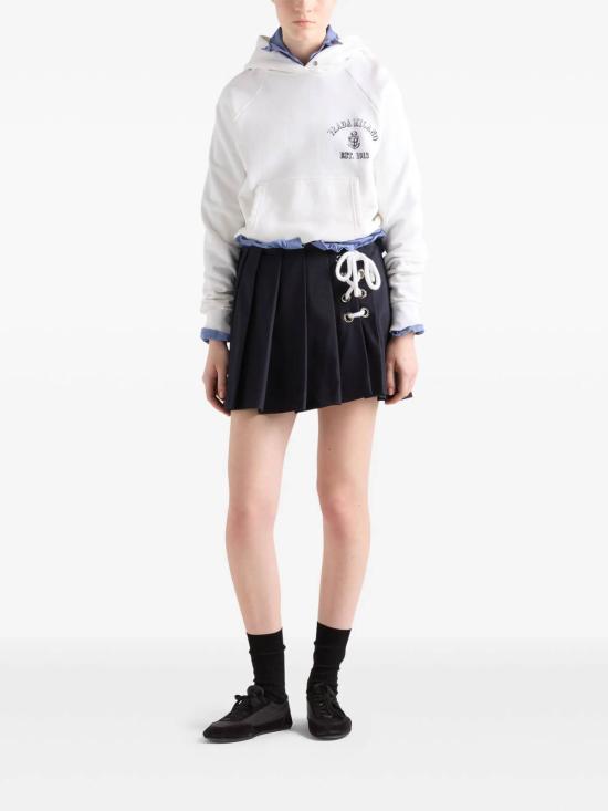  프라다 후드 티셔츠 134713SOOO16V4F0009 White - PRADA