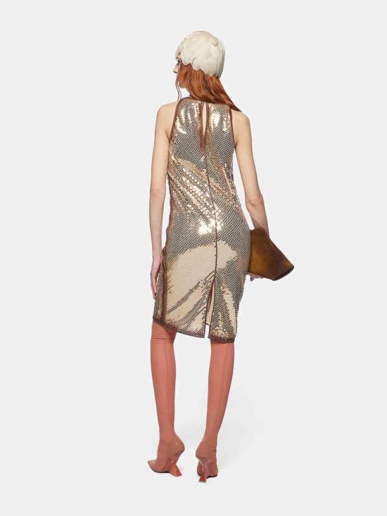  디 아티코 미디 원피스 250WCA00389022 Gold - THE ATTICO