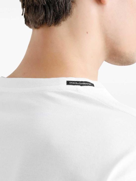  돌체앤가바나 반팔 티셔츠 G8PN9ZG7O4EW0800 White - DOLCE & GABBANA