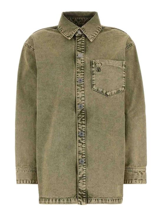  아미 데님 셔츠 FJK273DE0064375 Grey