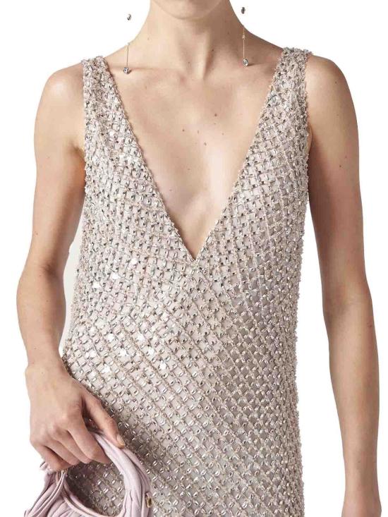 25FW 미우미우 미디 스커트 MF5438SOOO15D6F0118 Silver - MIU MIU