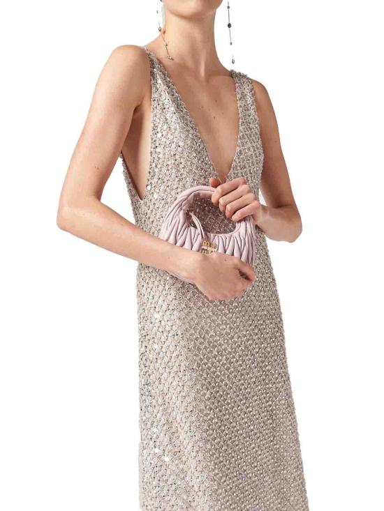 25FW 미우미우 미디 스커트 MF5438SOOO15D6F0118 Silver - MIU MIU