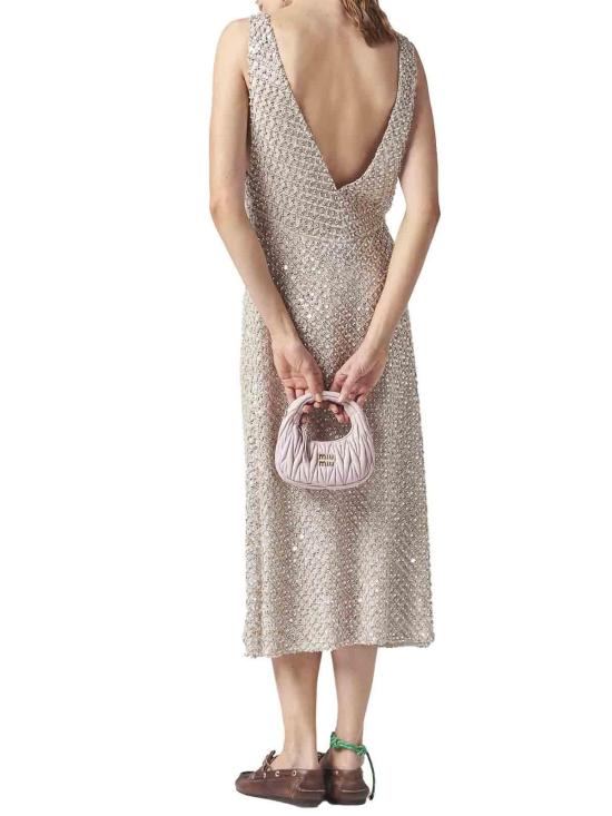 25FW 미우미우 미디 스커트 MF5438SOOO15D6F0118 Silver - MIU MIU