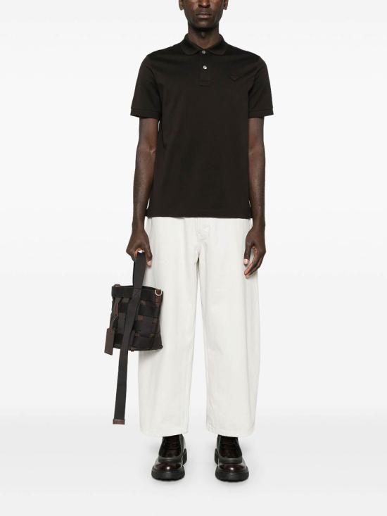  프라다 반팔 티셔츠 UJN444XGSSWEOF0192 Brown - PRADA