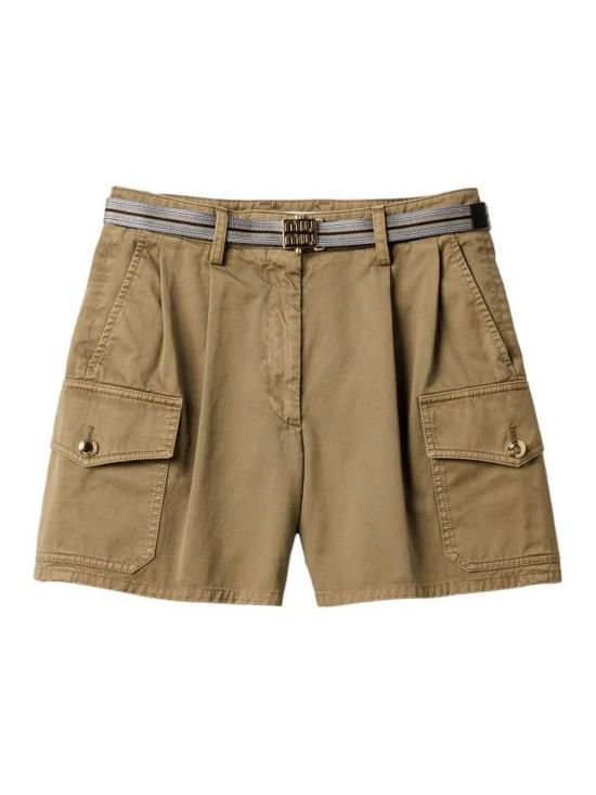  미우미우 숏팬츠 MP1853SOOO16MSF0393 Green