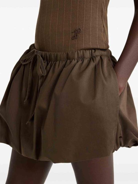  파투 숏 스커트 SK0810074808B Brown - PATOU