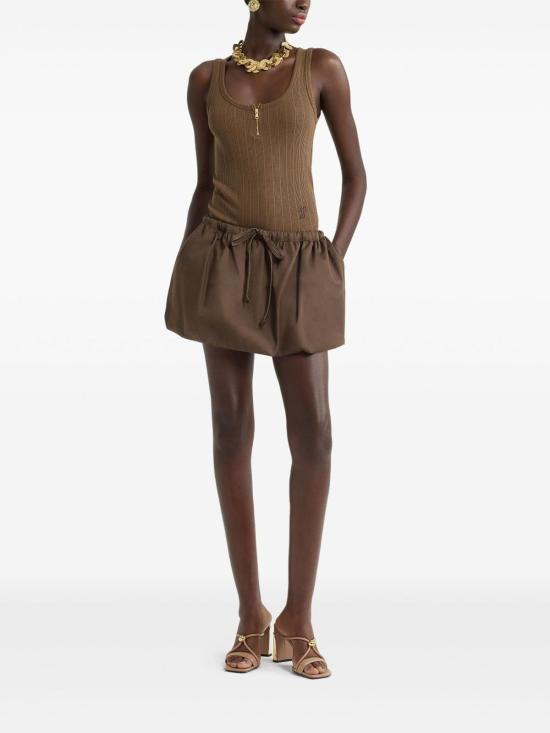  파투 숏 스커트 SK0810074808B Brown - PATOU