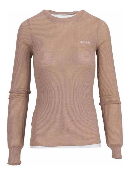  미우미우 탑 MML821S23213KVF0040 Camel