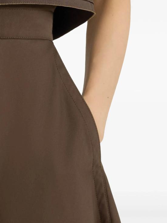  파투 롱 스커트 SK0830074808B Brown - PATOU