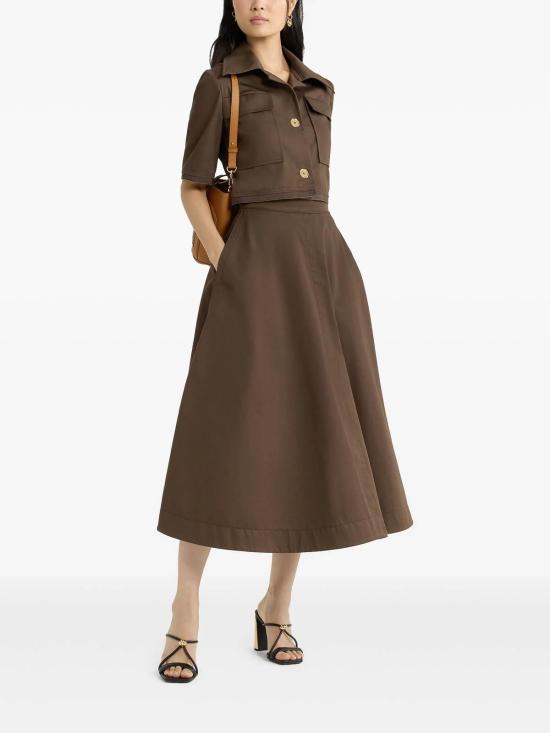  파투 롱 스커트 SK0830074808B Brown - PATOU