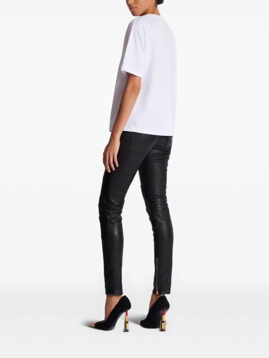 25SS 발망 반팔 티셔츠 EF0EF145GE90 GRR BLANC NOIR ROUGE VIF - BALMAIN