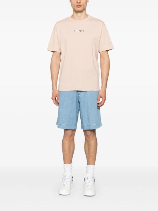 25SS EMPORIO ARMANI SUSTAINABLE 데님 숏팬츠 EM001250 AF13910 MB003 LIGHT BLUE DENIM 094 - EMPORIO ARMANI