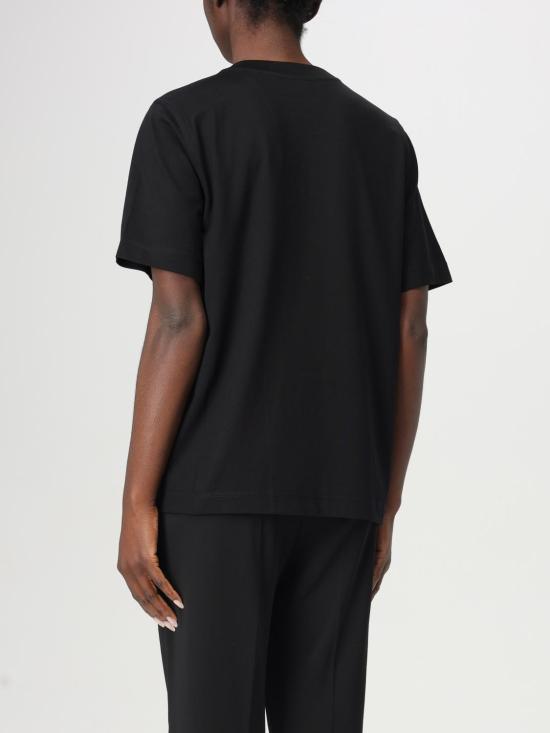 26SS 버버리 체크 라벨 코튼 티셔츠 8104883 Black - BURBERRY