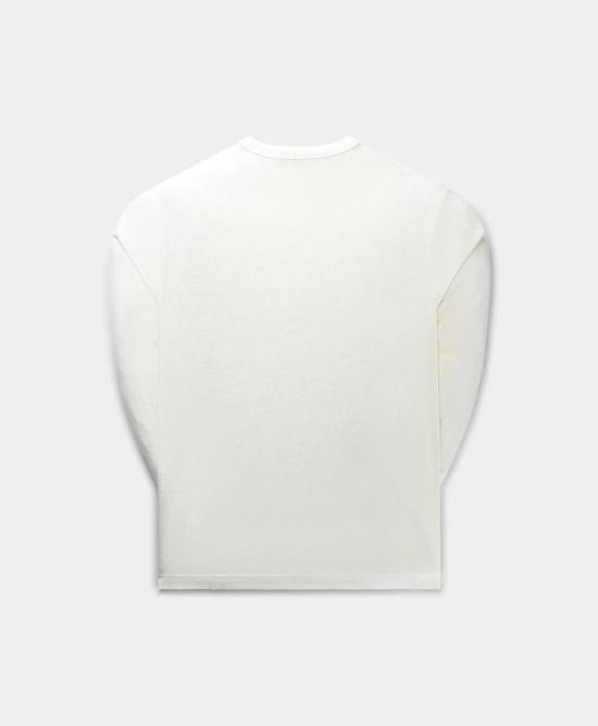 25SS 데일리 페이퍼 긴팔 티셔츠 SLUB IS 2511072 WHITE White - DAILY PAPER