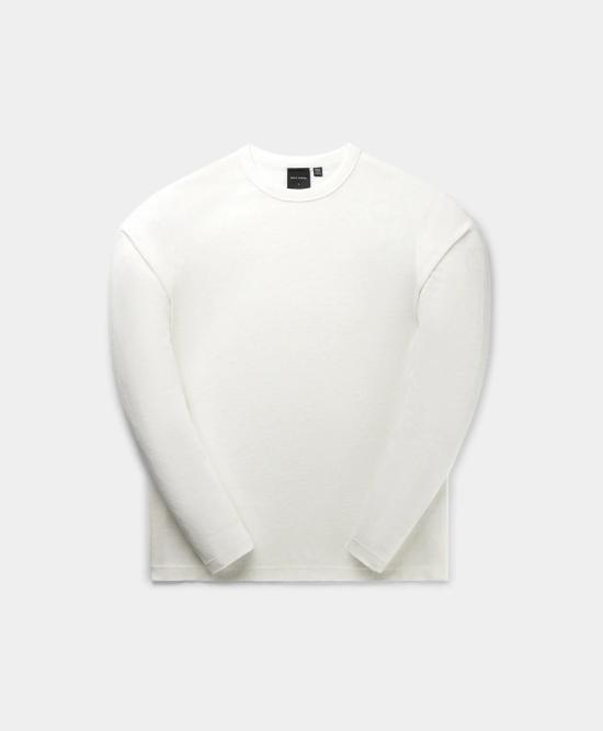 25SS 데일리 페이퍼 긴팔 티셔츠 SLUB IS 2511072 WHITE White
