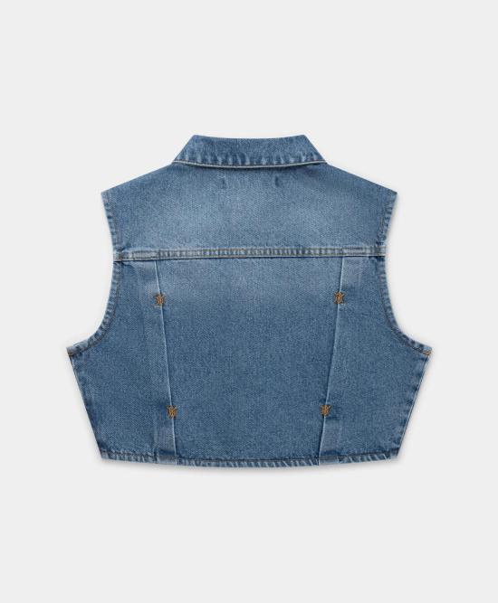 25SS 데일리 페이퍼 베스트 ASOLA SLEVELESS 2511148 LIGHT BLUE Blue - DAILY PAPER