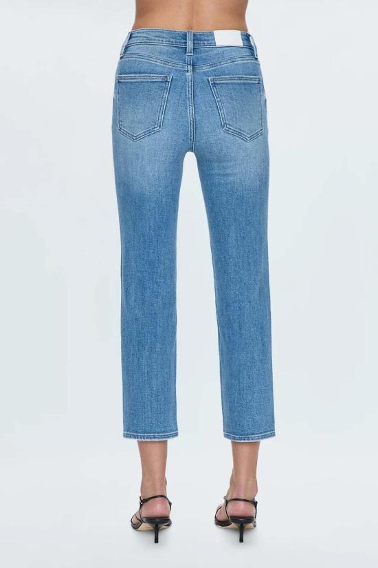  이퀘이션 데님 팬츠 Equation Pistola Monroe Crop 하이라이즈 시가렛 진 - EQUATION