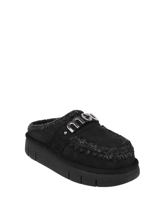 25FW 모우 뮬/슬리퍼 MUFW531001ABKBK Black - MOU