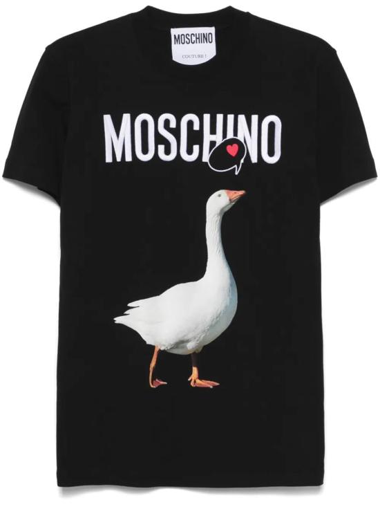 25SS 모스키노 반팔 티셔츠 92807 A071505411555 91465 Black