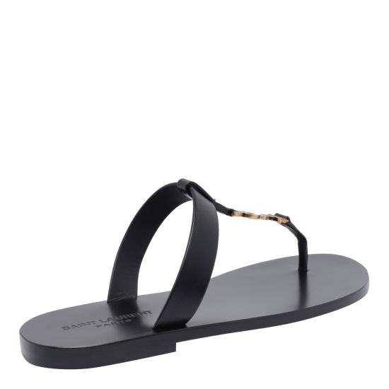 25SS 생로랑 뮬/슬리퍼 775806DWETT1000 Black - SAINT LAURENT