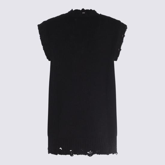 25SS 알렉산더 맥퀸 니트 베스트 829296Q1BDW1347 Black - ALEXANDER MCQUEEN