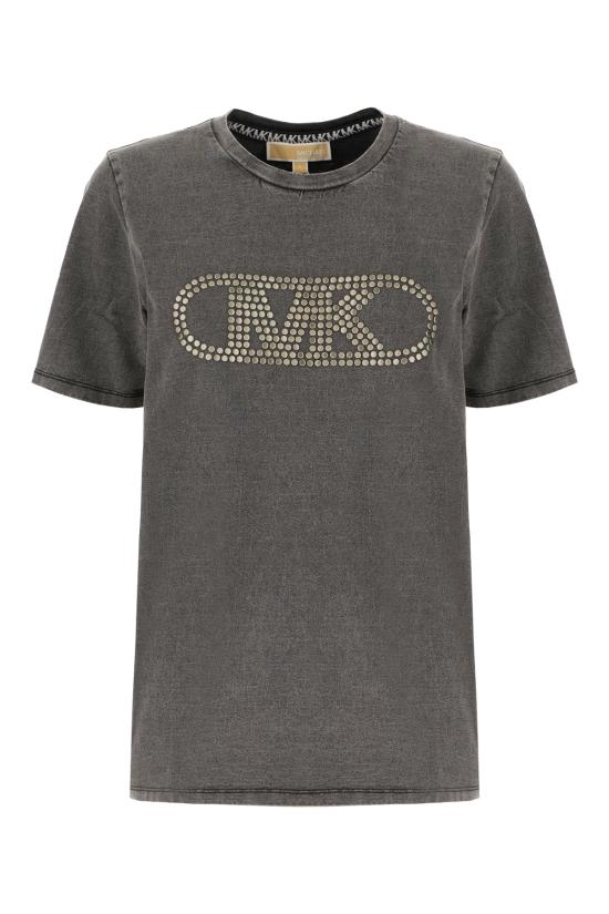 25SS 마이클 코어스 반팔 티셔츠 MS551SC36A 974 BLACK WASH