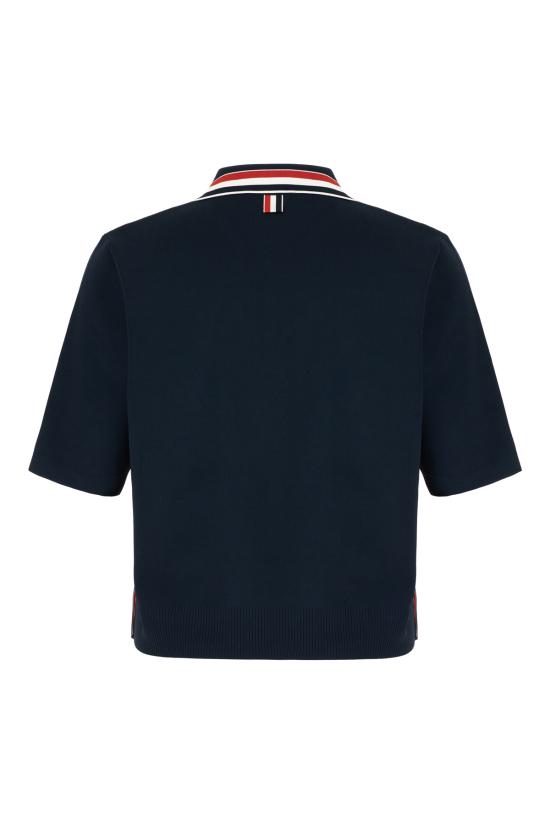25SS 톰브라운 폴로 티셔츠 MKP136AY5502 415 NAVY - THOM BROWNE
