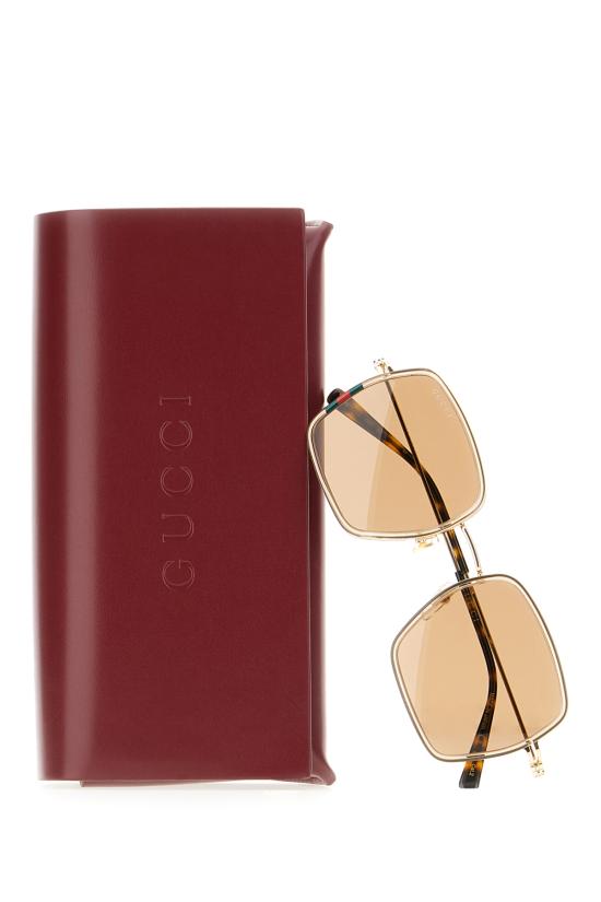 25SS 구찌 선글라스 819538I3330 9723 BEIGE GOLD BROWN - GUCCI